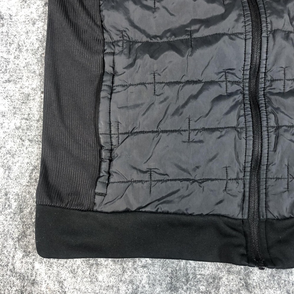 Nike Therma-Fit Running Vest Wome's Small Black Quilted‎ Zip Pockets Insulated - Picture 2 of 14